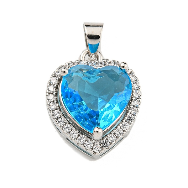 PandaHall Rack Plating Brass Pendant, with Glass, Heart, Deep Sky Blue, 16.5x13.5x7mm, Hole: 4x3.5mm Brass+Glass Heart
PandaHall Rack Plating Brass Pendant, with Glass, Heart, Deep Sky Blue, 16.5x13.5x7mm, Hole: 4x3.5mm Brass+Glass Heart