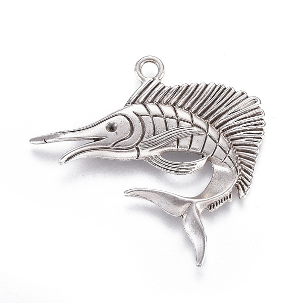 PandaHall Tibetan Style Alloy Big Pendants, Ocean Theme, Lead Free & Nickel Free & Cadmium Free, Sea Fish, Thai Sterling Silver Plated, Fit...
PandaHall Tibetan Style Alloy Big Pendants, Ocean Theme, Lead Free & Nickel Free & Cadmium Free, Sea Fish, Thai Sterling Silver Plated, Fit...