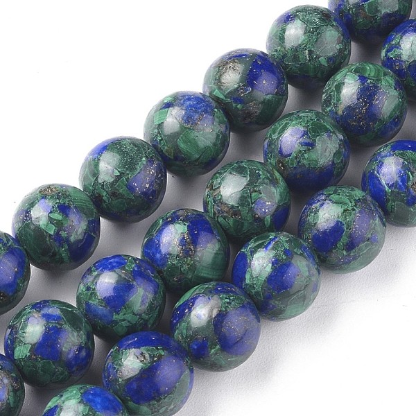 PandaHall Assembled Synthetic Lapis lazuli and Malachite Beads Strands, Dyed, Round, 10mm, Hole: 1.2mm, about 41pcs/Strand, 16.26 inch...
PandaHall Assembled Synthetic Lapis lazuli and Malachite Beads Strands, Dyed, Round, 10mm, Hole: 1.2mm, about 41pcs/Strand, 16.26 inch...