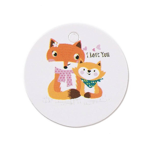 PandaHall Kraft Paper Gift Tags, Flat Round with Animal Pattern, Fox Pattern, 3x0.02cm, Hole: 3mm, about 100pcs/bag Paper Fox White
PandaHall Kraft Paper Gift Tags, Flat Round with Animal Pattern, Fox Pattern, 3x0.02cm, Hole: 3mm, about 100pcs/bag Paper Fox White