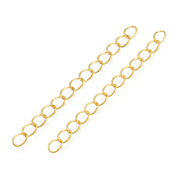 PandaHall Iron Chain Extender, Curb Chains, Nickel Free, Golden, 70mm, Link: 5~5.5x3.5~4x0.5mm Iron
PandaHall Iron Chain Extender, Curb Chains, Nickel Free, Golden, 70mm, Link: 5~5.5x3.5~4x0.5mm Iron