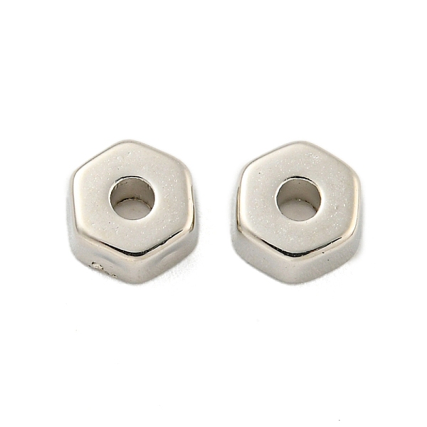 PandaHall CCB Plastic Spacer Beads, Hexagon, Platinum, 6x2.5mm, Hole: 1.8mm Plastic Hexagon
PandaHall CCB Plastic Spacer Beads, Hexagon, Platinum, 6x2.5mm, Hole: 1.8mm Plastic Hexagon