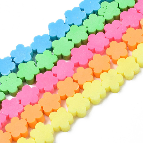 PandaHall Handmade Polymer Clay Bead Strands, Flower, Mixed Color, 9~10x9~10x4~4.5mm, Hole: 1.6mm, about 36~40pcs/strand, 13.58 inch~14.57..., Multicolor
PandaHall Handmade Polymer Clay Bead Strands, Flower, Mixed Color, 9~10x9~10x4~4.5mm, Hole: 1.6mm, about 36~40pcs/strand, 13.58 inch~14.57..., Multicolor