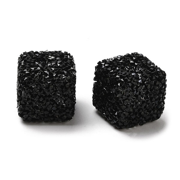 PandaHall Resin Beads, with Rhinestone, Drusy Cube, Black, 16x16x16mm, Hole: 3.6mm Resin+Rhinestone Cube Black
PandaHall Resin Beads, with Rhinestone, Drusy Cube, Black, 16x16x16mm, Hole: 3.6mm Resin+Rhinestone Cube Black