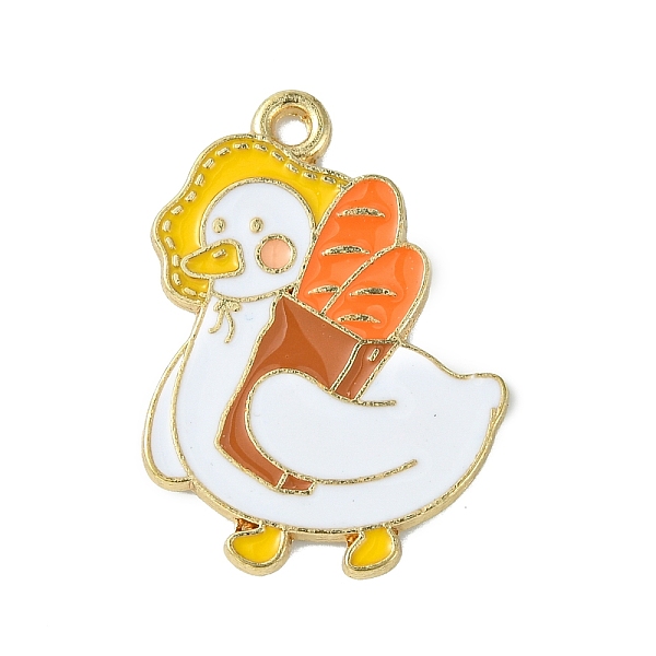 PandaHall Light Gold Tone Alloy Enamel Pendants, Bred Duck Charms, Orange, 29x21x1.3mm, Hole: 1.7mm Alloy+Enamel Duck Orange
PandaHall Light Gold Tone Alloy Enamel Pendants, Bred Duck Charms, Orange, 29x21x1.3mm, Hole: 1.7mm Alloy+Enamel Duck Orange