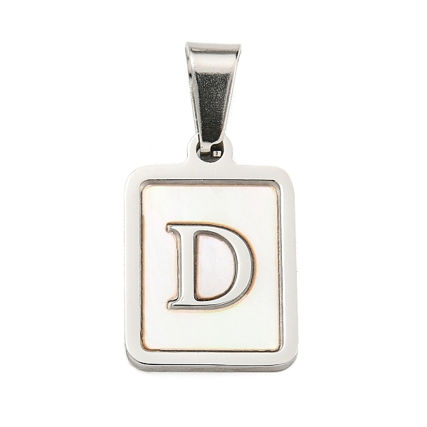 PandaHall Vacuum Plating 304 Stainless Steel Pave Natural White Shell Pendants, Rectangle with Letter Charms, Stainless Steel Color, Letter...
PandaHall Vacuum Plating 304 Stainless Steel Pave Natural White Shell Pendants, Rectangle with Letter Charms, Stainless Steel Color, Letter...