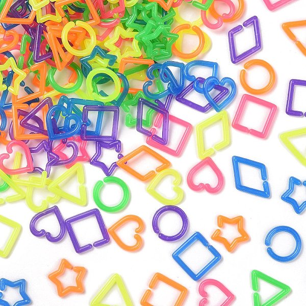 PandaHall Acrylic Linking Rings, Quick Link Connector, Mixed Shapes, Triangle/Rhombus/Star, Mixed Color, 16.5~24.5x16~17.5x2.4~2.8mm, Inner..., Multicolor
PandaHall Acrylic Linking Rings, Quick Link Connector, Mixed Shapes, Triangle/Rhombus/Star, Mixed Color, 16.5~24.5x16~17.5x2.4~2.8mm, Inner..., Multicolor