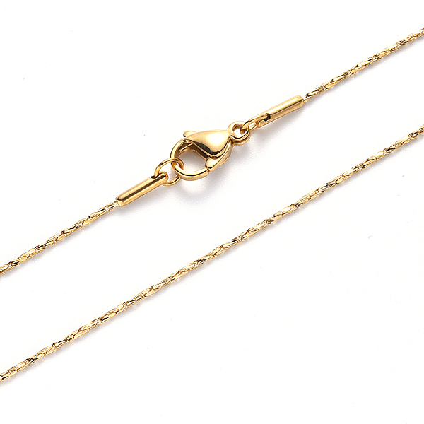 PandaHall Vacuum Plating 304 Stainless Steel Coreana Chain Necklace, with Lobster Claw Clasp, Golden, 19.68 inch(50cm)x1.6mm Stainless Steel
PandaHall Vacuum Plating 304 Stainless Steel Coreana Chain Necklace, with Lobster Claw Clasp, Golden, 19.68 inch(50cm)x1.6mm Stainless Steel