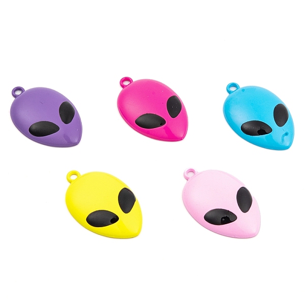 PandaHall Spray Painted Alloy Pendants, Extra-terrestrial, Mixed Color, 33x20x5mm, Hole: 2mm Alloy Others Multicolor
PandaHall Spray Painted Alloy Pendants, Extra-terrestrial, Mixed Color, 33x20x5mm, Hole: 2mm Alloy Others Multicolor