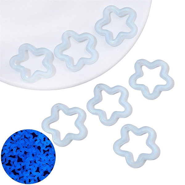 PandaHall Luminous Acrylic Pendant, Glow in the Dark, Star Charm, Sky Blue, 30x30mm, Hole: 2mm, 10pcs/bag Acrylic Star
PandaHall Luminous Acrylic Pendant, Glow in the Dark, Star Charm, Sky Blue, 30x30mm, Hole: 2mm, 10pcs/bag Acrylic Star