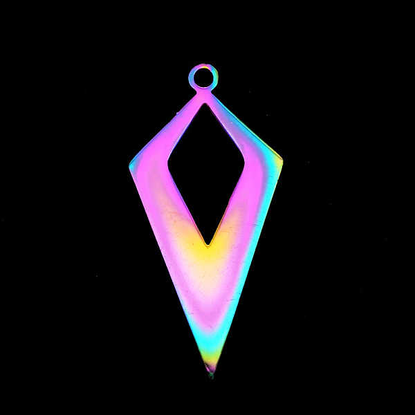 PandaHall Vacuum Plating 201 Stainless Steel Pendants, Laser Cut, Arrow, Rainbow Color, 30x14.5x1mm, Hole: 1.6mm 201 Stainless Steel Arrow
PandaHall Vacuum Plating 201 Stainless Steel Pendants, Laser Cut, Arrow, Rainbow Color, 30x14.5x1mm, Hole: 1.6mm 201 Stainless Steel Arrow