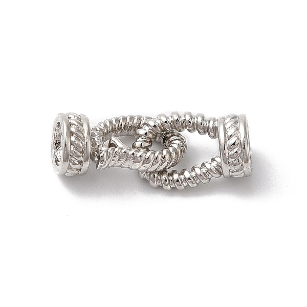 PandaHall Brass Fold Over Clasps, Twist Oval, Platinum, 19mm, Hole: 1.2mm Brass Oval
PandaHall Brass Fold Over Clasps, Twist Oval, Platinum, 19mm, Hole: 1.2mm Brass Oval