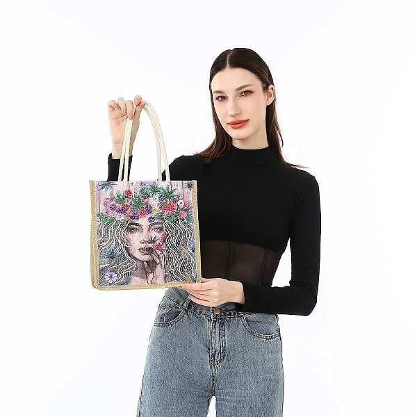 PandaHall DIY Handbag Diamond Painting Kits, Including Resin Rhinestones, Pen, Tray & Glue Clay, Women Pattern, 250x260mm Resin Human
PandaHall DIY Handbag Diamond Painting Kits, Including Resin Rhinestones, Pen, Tray & Glue Clay, Women Pattern, 250x260mm Resin Human