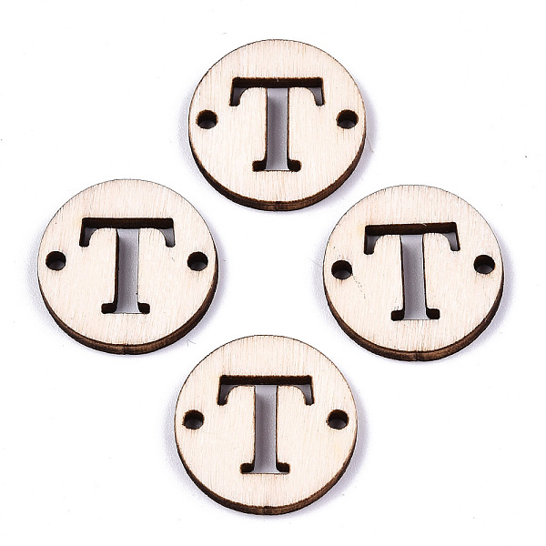 PandaHall Unfinished Natural Poplar Wood Links Connectors, Laser Cut, Flat Round with Word, Letter.T, 19.5x2.5mm, Hole: 2mm Wood Letter T
PandaHall Unfinished Natural Poplar Wood Links Connectors, Laser Cut, Flat Round with Word, Letter.T, 19.5x2.5mm, Hole: 2mm Wood Letter T