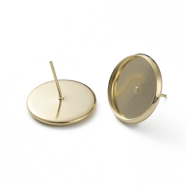 PandaHall Brass Stud Earring Settings, Long-Lasting Plated, Flat Round, Real 24K Gold Plated, 16mm, Pin: 0.7mm, Tray: 14mm Brass Flat Round
PandaHall Brass Stud Earring Settings, Long-Lasting Plated, Flat Round, Real 24K Gold Plated, 16mm, Pin: 0.7mm, Tray: 14mm Brass Flat Round