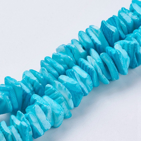 PandaHall Natural Sea Shell Beads Strands, Dyed, Square Heishi Beads, Dark Turquoise, 1~3.5x4.5~10x4.5~10mm, Hole: 0.5mm, 16.1 inch~16.9..., Cyan
PandaHall Natural Sea Shell Beads Strands, Dyed, Square Heishi Beads, Dark Turquoise, 1~3.5x4.5~10x4.5~10mm, Hole: 0.5mm, 16.1 inch~16.9..., Cyan