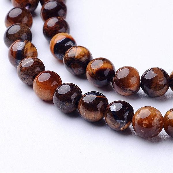 PandaHall Natural Tiger Eye Beads Strands, Grade AB, Round, 6mm, Hole: 0.8mm, about 65pcs/strand, 15 inch Tiger Eye Round Gold
PandaHall Natural Tiger Eye Beads Strands, Grade AB, Round, 6mm, Hole: 0.8mm, about 65pcs/strand, 15 inch Tiger Eye Round Gold