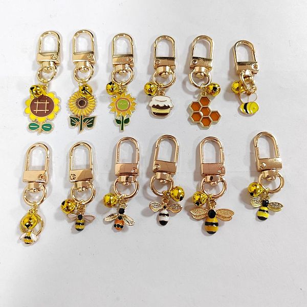 PandaHall 12Pcs Alloy Enamel Bees/Sunflower/Honeycomb Pendant Decorations, Swivel Clasps Charms, Clip-on Charms, for Pet Ornament, Mixed..., Multicolor
PandaHall 12Pcs Alloy Enamel Bees/Sunflower/Honeycomb Pendant Decorations, Swivel Clasps Charms, Clip-on Charms, for Pet Ornament, Mixed..., Multicolor