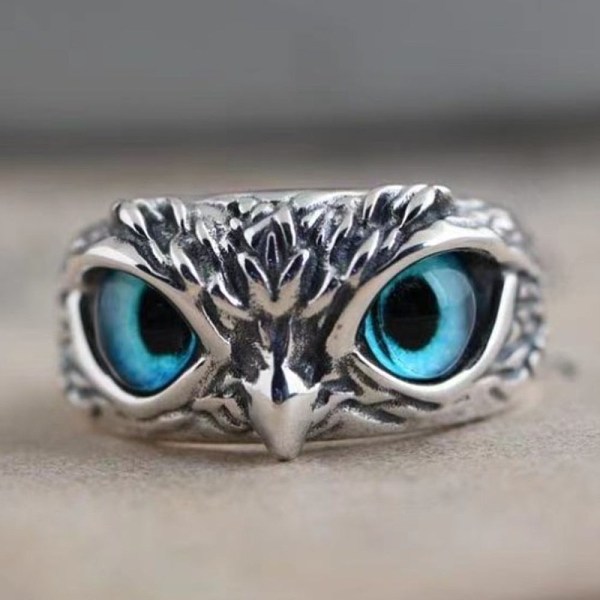 PandaHall Men's Alloy Finger Rings, with Rhinestone, Owl, Sky Blue, Antique Silver, US Size 7 3/4(17.9mm) Alloy+Rhinestone
PandaHall Men's Alloy Finger Rings, with Rhinestone, Owl, Sky Blue, Antique Silver, US Size 7 3/4(17.9mm) Alloy+Rhinestone