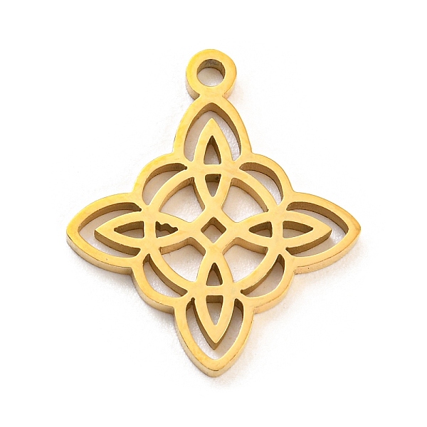 PandaHall 304 Stainless Steel Pendants, Witch Knot Charm, Golden, 19x16x1.3mm, Hole: 1.5mm 304 Stainless Steel Others
PandaHall 304 Stainless Steel Pendants, Witch Knot Charm, Golden, 19x16x1.3mm, Hole: 1.5mm 304 Stainless Steel Others