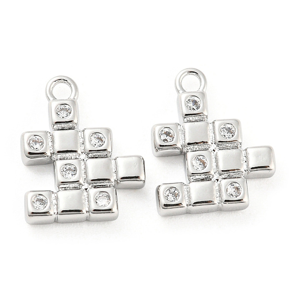 PandaHall Brass Micro Pave Cubic Zirconia Charms, Square, Real Platinum Plated, 12x9.5x2mm, Hole: 1.2mm Brass+Cubic Zirconia Square Clear
PandaHall Brass Micro Pave Cubic Zirconia Charms, Square, Real Platinum Plated, 12x9.5x2mm, Hole: 1.2mm Brass+Cubic Zirconia Square Clear