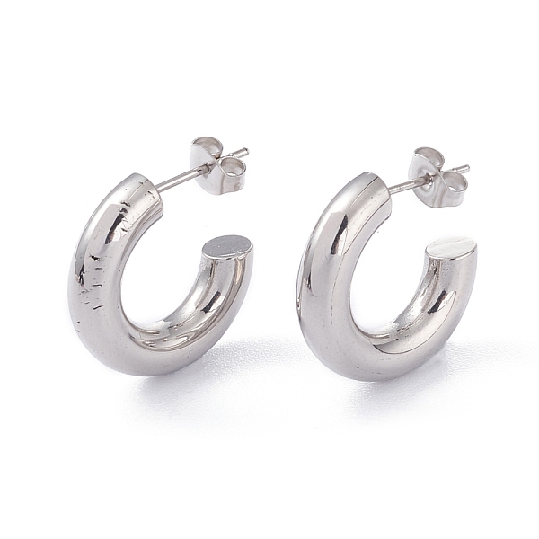 PandaHall 201 Stainless Steel Stud Earrings, with 304 Stainless Steel Pin, Ring, Stainless Steel Color, 20x5mm, Pin: 0.8mm 201 Stainless...
PandaHall 201 Stainless Steel Stud Earrings, with 304 Stainless Steel Pin, Ring, Stainless Steel Color, 20x5mm, Pin: 0.8mm 201 Stainless...