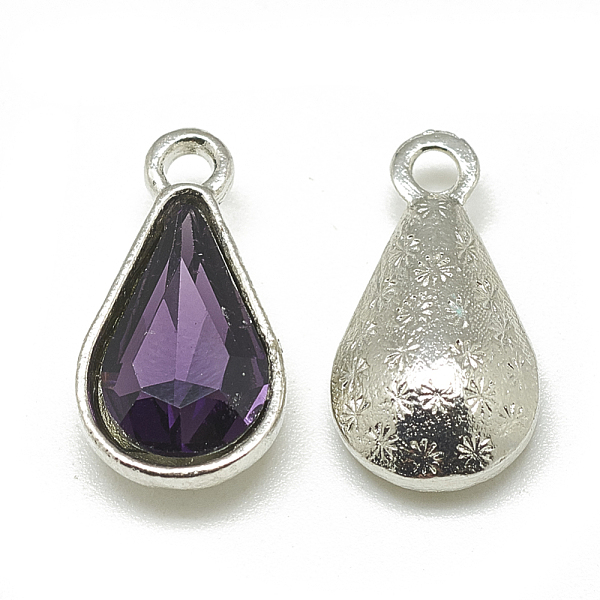PandaHall Alloy Glass Pendants, Faceted, teardrop, Platinum, Purple, 18x10x5mm, Hole: 2mm Alloy+Glass Teardrop Purple
PandaHall Alloy Glass Pendants, Faceted, teardrop, Platinum, Purple, 18x10x5mm, Hole: 2mm Alloy+Glass Teardrop Purple