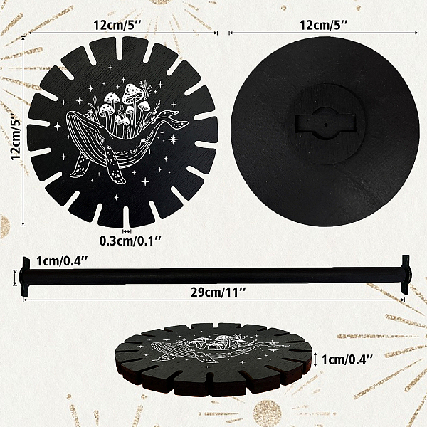 PandaHall AHANDMAKER Pendulum Holder Crystal Shelf Wooden Pendulum Wheel Display Rack Black Crystal Display Shelf for Pendulum Crystal...
PandaHall AHANDMAKER Pendulum Holder Crystal Shelf Wooden Pendulum Wheel Display Rack Black Crystal Display Shelf for Pendulum Crystal...