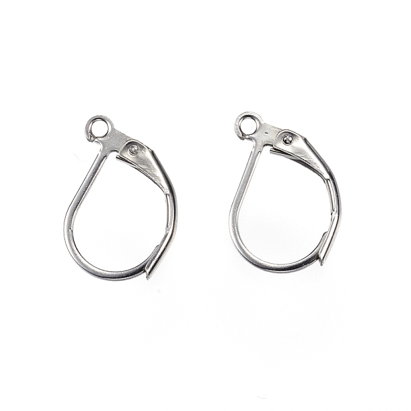 PandaHall 304 Stainless Steel Leverback Earring Findings, with Loop, Stainless Steel Color, 15.5x10x2mm, Hole: 1.2mm, Pin: 1x0.8mm 304...
PandaHall 304 Stainless Steel Leverback Earring Findings, with Loop, Stainless Steel Color, 15.5x10x2mm, Hole: 1.2mm, Pin: 1x0.8mm 304...