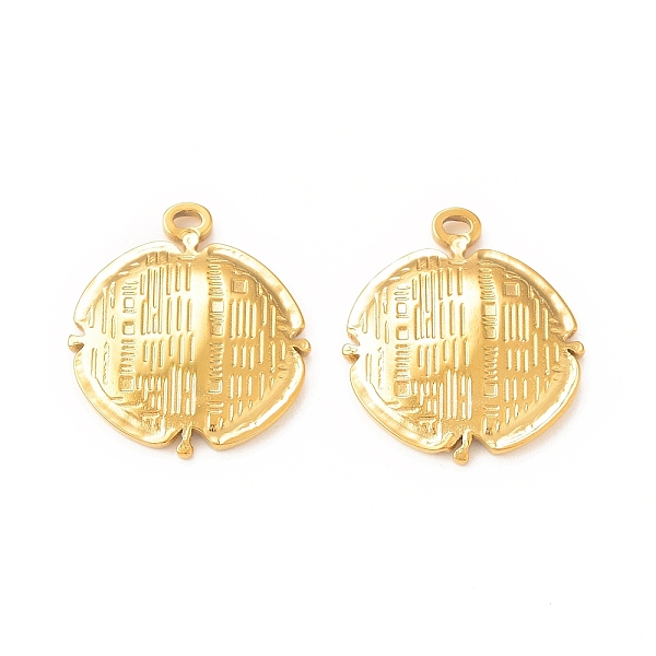 PandaHall 304 Stainless Steel Pendants, Textured, Real 18K Gold Plated, 23x20x2.5mm, Hole: 2.5x1.4mm 304 Stainless Steel Others
PandaHall 304 Stainless Steel Pendants, Textured, Real 18K Gold Plated, 23x20x2.5mm, Hole: 2.5x1.4mm 304 Stainless Steel Others