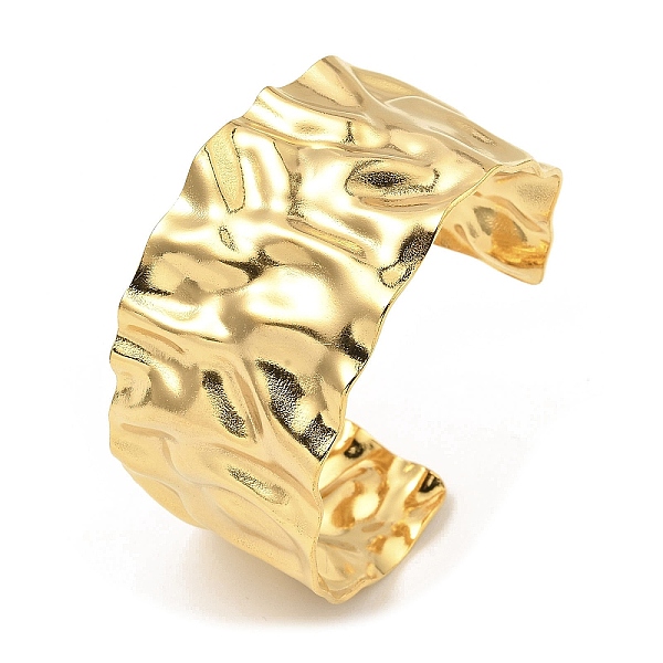 PandaHall 304 Stainless Steel Textured Cuff Bangles, Golden, Inner Diameter: 2-3/8 inch(5.95cm) 304 Stainless Steel Rectangle
PandaHall 304 Stainless Steel Textured Cuff Bangles, Golden, Inner Diameter: 2-3/8 inch(5.95cm) 304 Stainless Steel Rectangle