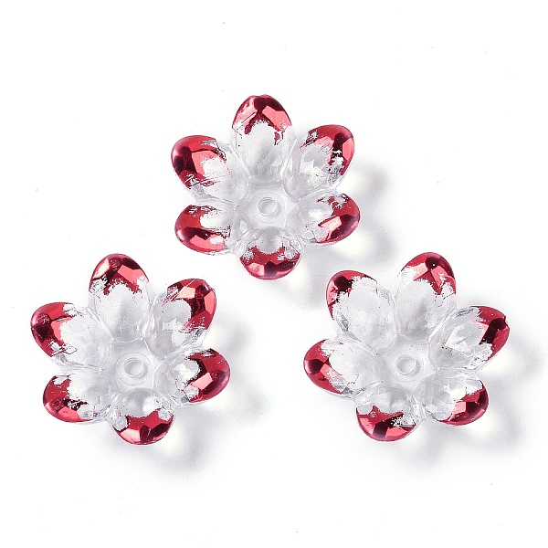 PandaHall Plating Acrylic Bead Caps, Faceted, Flower, Half Plated, Dark Red, 24x22x7mm, Hole: 2mm Acrylic
PandaHall Plating Acrylic Bead Caps, Faceted, Flower, Half Plated, Dark Red, 24x22x7mm, Hole: 2mm Acrylic