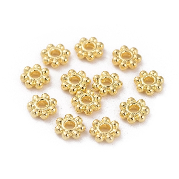 PandaHall Tibetan Style Alloy Daisy Spacer Beads, Flower, Lead Free & Cadmium Free, Golden, 4.5x1.5mm, Hole: 1mm, about 1000pcs/100g Alloy...
PandaHall Tibetan Style Alloy Daisy Spacer Beads, Flower, Lead Free & Cadmium Free, Golden, 4.5x1.5mm, Hole: 1mm, about 1000pcs/100g Alloy...
