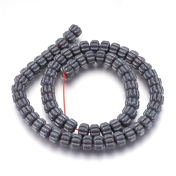 PandaHall Non-magnetic Synthetic Hematite Bead Strands, Frosted, Corrugated Beads, Pumpkin, Original Color, 8x5.5mm, Hole: 1mm, about...
PandaHall Non-magnetic Synthetic Hematite Bead Strands, Frosted, Corrugated Beads, Pumpkin, Original Color, 8x5.5mm, Hole: 1mm, about...
