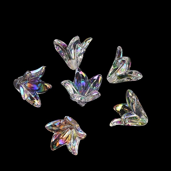 PandaHall Transparent Acrylic Caps, UV Plating Iridescent, Flower, Clear, 15.5x16x12mm, Hole: 1.2mm Acrylic Clear
PandaHall Transparent Acrylic Caps, UV Plating Iridescent, Flower, Clear, 15.5x16x12mm, Hole: 1.2mm Acrylic Clear
