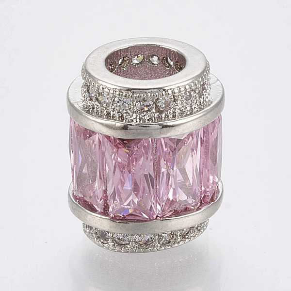 PandaHall Brass Micro Pave Cubic Zirconia European Beads, Large Hole Beads, Barrel, Platinum, Pearl Pink, 11.5x9.5mm, Hole: 5mm Brass+Cubic...
PandaHall Brass Micro Pave Cubic Zirconia European Beads, Large Hole Beads, Barrel, Platinum, Pearl Pink, 11.5x9.5mm, Hole: 5mm Brass+Cubic...