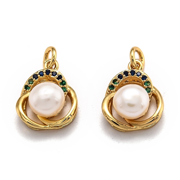 PandaHall Brass Micro Pave Cubic Zirconia Pendants, Long-Lasting Plated, with Natural Pearls, Golden, 13.5x11x6.3mm, Hole: 3mm Brass+Cubic..., Blue
PandaHall Brass Micro Pave Cubic Zirconia Pendants, Long-Lasting Plated, with Natural Pearls, Golden, 13.5x11x6.3mm, Hole: 3mm Brass+Cubic..., Blue