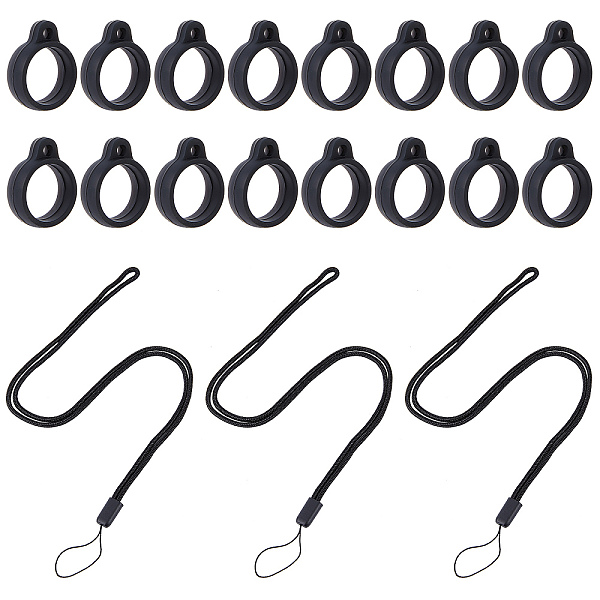 PandaHall GORGECRAFT 32PCS Black Anti-Lost Necklace Lanyard Set Including 16PCS Anti-Loss Pendant Strap String Holder With 16PCS Silicone...
PandaHall GORGECRAFT 32PCS Black Anti-Lost Necklace Lanyard Set Including 16PCS Anti-Loss Pendant Strap String Holder With 16PCS Silicone...