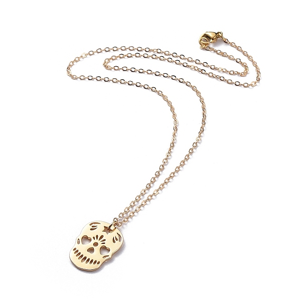 PandaHall Brass Pendant Necklaces, with Cable Chains and 304 Stainless Steel Lobster Claw Clasps, Sugar Skull, For Mexico Holiday Day of the...
PandaHall Brass Pendant Necklaces, with Cable Chains and 304 Stainless Steel Lobster Claw Clasps, Sugar Skull, For Mexico Holiday Day of the...