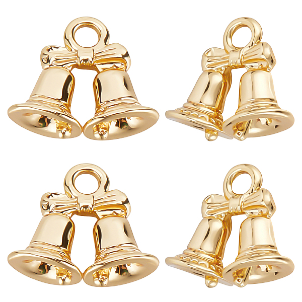 PandaHall Beebeecraft 20Pcs Brass Charms, Nickel Free, Christmas Bell, Real 18K Gold Plated, 11x12.5x5.5mm, Hole: 1.6mm Brass Bell
PandaHall Beebeecraft 20Pcs Brass Charms, Nickel Free, Christmas Bell, Real 18K Gold Plated, 11x12.5x5.5mm, Hole: 1.6mm Brass Bell