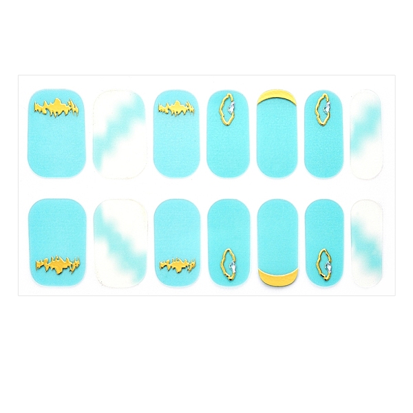 PandaHall Full Cover Nombre Nail Stickers, Self-Adhesive, for Nail Tips Decorations, Dark Turquoise, 24x8mm, 14pcs/sheet Paper Others
PandaHall Full Cover Nombre Nail Stickers, Self-Adhesive, for Nail Tips Decorations, Dark Turquoise, 24x8mm, 14pcs/sheet Paper Others
