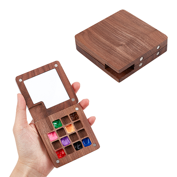 PandaHall Wood Watercolor Paints Palette Box, with 15 Grids, Painting Storage Box, for Art Painting Paints Storage Container, with Magnetic...
PandaHall Wood Watercolor Paints Palette Box, with 15 Grids, Painting Storage Box, for Art Painting Paints Storage Container, with Magnetic...