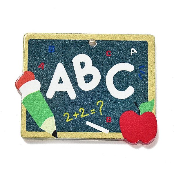 PandaHall Teachers' Day Resin Pendants, Graduation Theme Blackboard Charms, Rectangle, 30x37.5x2mm, Hole: 1.6mm Resin Rectangle
PandaHall Teachers' Day Resin Pendants, Graduation Theme Blackboard Charms, Rectangle, 30x37.5x2mm, Hole: 1.6mm Resin Rectangle