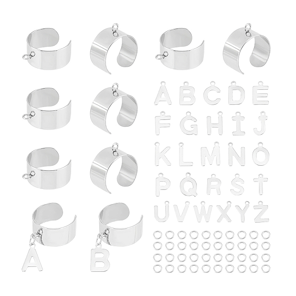 PandaHall Unicraftale DIY Alphabet Charm Cuff Ring Making Kit, Including 304 Stainless Steel Loop Ring Base, 201 Stainless Steel Initial...
PandaHall Unicraftale DIY Alphabet Charm Cuff Ring Making Kit, Including 304 Stainless Steel Loop Ring Base, 201 Stainless Steel Initial...