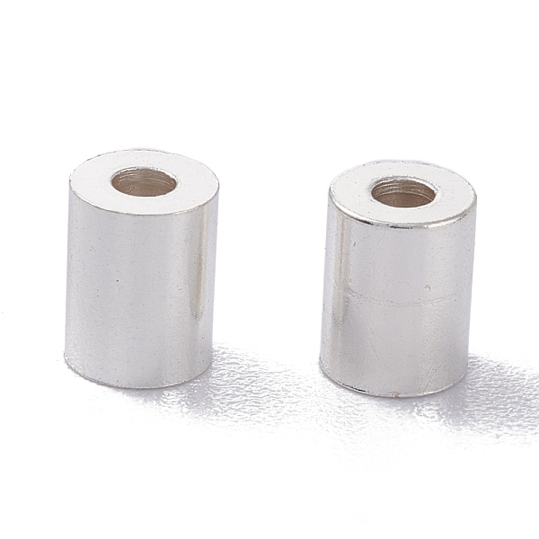 PandaHall Brass Cord Ends, End Caps, Long-Lasting Plated, Column, Silver, 6x4.5mm, Hole: 1.8mm, Inner Diameter: 4mm Brass
PandaHall Brass Cord Ends, End Caps, Long-Lasting Plated, Column, Silver, 6x4.5mm, Hole: 1.8mm, Inner Diameter: 4mm Brass