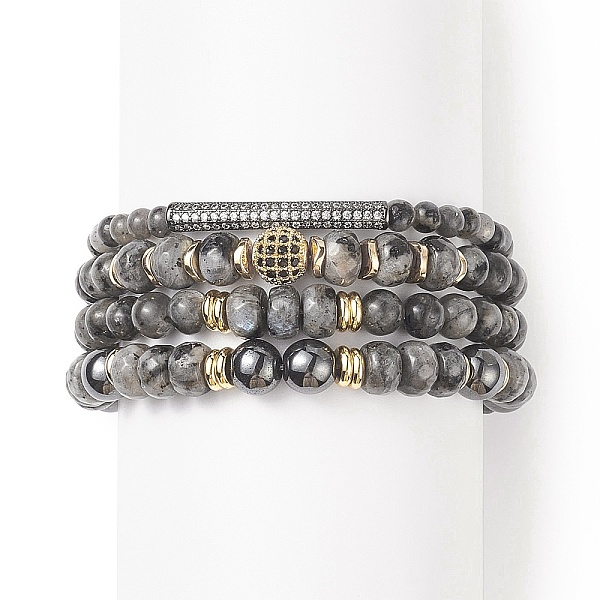 PandaHall 4Pcs 4 Style Natural Larvikite & Synthetic Hematite Stretch Bracelets Set with Cubic Zirconia Column Beaded, Gemstone Stackable...
PandaHall 4Pcs 4 Style Natural Larvikite & Synthetic Hematite Stretch Bracelets Set with Cubic Zirconia Column Beaded, Gemstone Stackable...