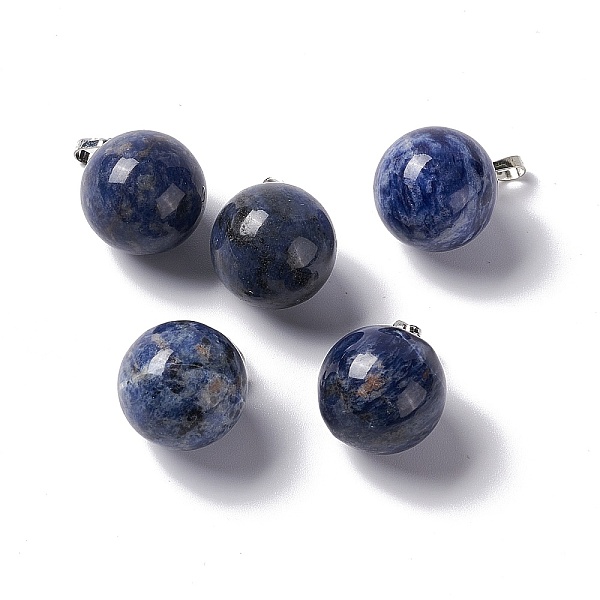 PandaHall Natural Sodalite Pendants, with Platinum Tone Brass Findings, Round Charm, 22x18mm, Hole: 3x6mm Sodalite Round
PandaHall Natural Sodalite Pendants, with Platinum Tone Brass Findings, Round Charm, 22x18mm, Hole: 3x6mm Sodalite Round