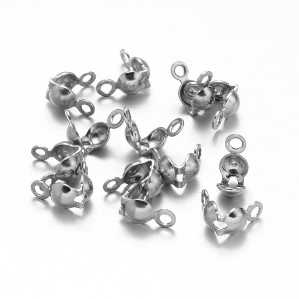 PandaHall 304 Stainless Steel Bead Tips, Calotte Ends, Clamshell Knot Cover, Stainless Steel Color, 8x4mm, Hole: 1.2mm 304 Stainless Steel
PandaHall 304 Stainless Steel Bead Tips, Calotte Ends, Clamshell Knot Cover, Stainless Steel Color, 8x4mm, Hole: 1.2mm 304 Stainless Steel