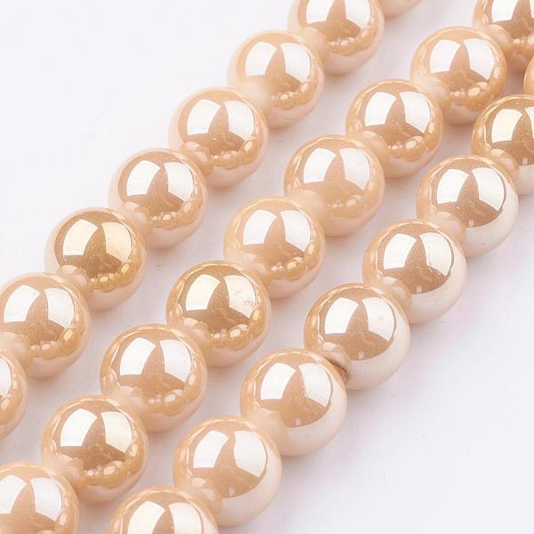 PandaHall Glass Beads Strands, Round, Bisque, 10mm, Hole: 1mm, about 40pcs/strand, 15.35 inch~15.7 inch(39cm~40cm) Glass Round Orange
PandaHall Glass Beads Strands, Round, Bisque, 10mm, Hole: 1mm, about 40pcs/strand, 15.35 inch~15.7 inch(39cm~40cm) Glass Round Orange