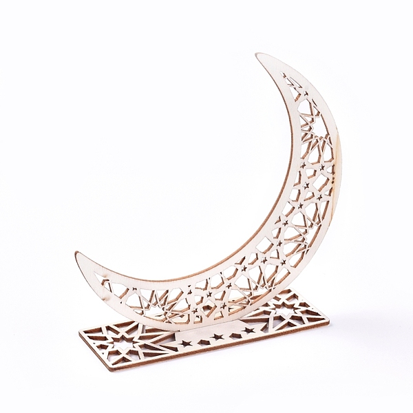 PandaHall Eid Mubarak Wooden Ornaments, Ramadan Wood Tabletop Decoration, Moon, Blanched Almond, 150x149x2.5mm Wood Moon Orange
PandaHall Eid Mubarak Wooden Ornaments, Ramadan Wood Tabletop Decoration, Moon, Blanched Almond, 150x149x2.5mm Wood Moon Orange